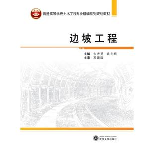 边坡工程(普通高等学校土木工程专业精编系列规划教材) 朱大勇,姚兆明 主编 武汉大学出版社 新华书店正版