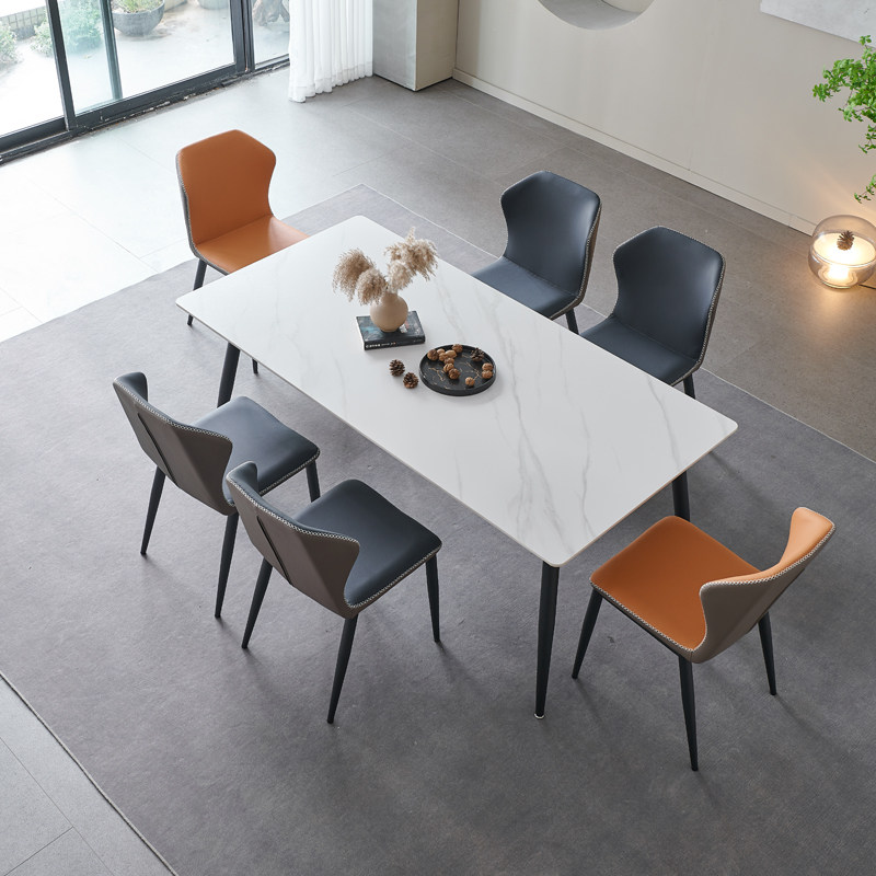 轻奢意式岩板餐桌椅组合北欧现代简约小户型家用餐桌长方形饭桌子,住宅家具,岩板餐桌,淘宝优惠券,粉丝福利购,淘宝优惠卷