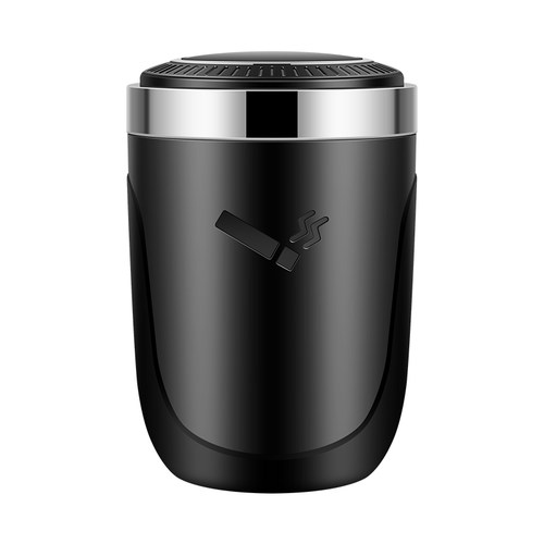 车载烟灰缸创意个性有带盖车用烟灰缸多功能车内夜光灯男汽车用品