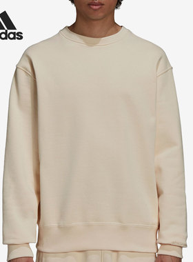Adidas/阿迪达斯正品男女款跑步训练时尚圆领运动休闲卫衣 H58310