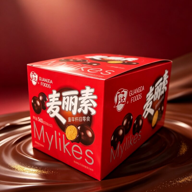 新品童年回忆网红款校园小卖部零食批发麦丽素大颗粒(代可可脂)