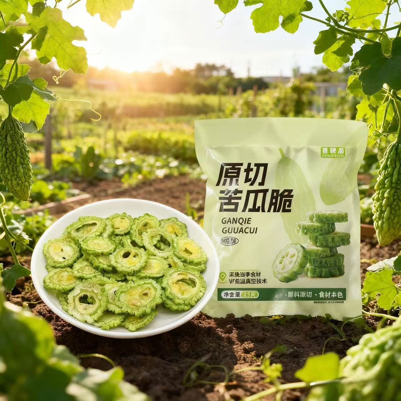 网红同款苦瓜脆片脱水蔬菜脆苦瓜片追剧解馋办公宿舍健康营养零食