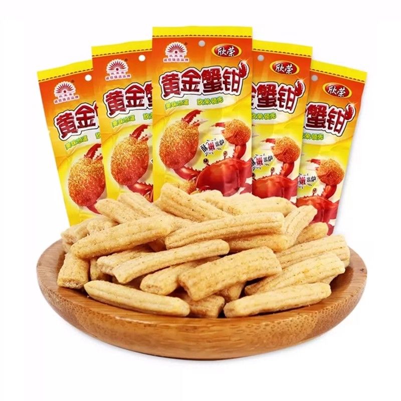 黄金蟹钳小零食品8090后童年怀旧小吃休闲办公室宿舍耐吃解馋吃的