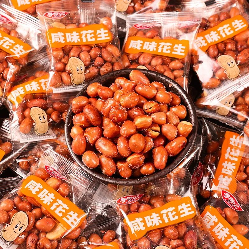 寻香记油炸花生米熟下酒菜零食小吃原味大粒商用小包装花生仁