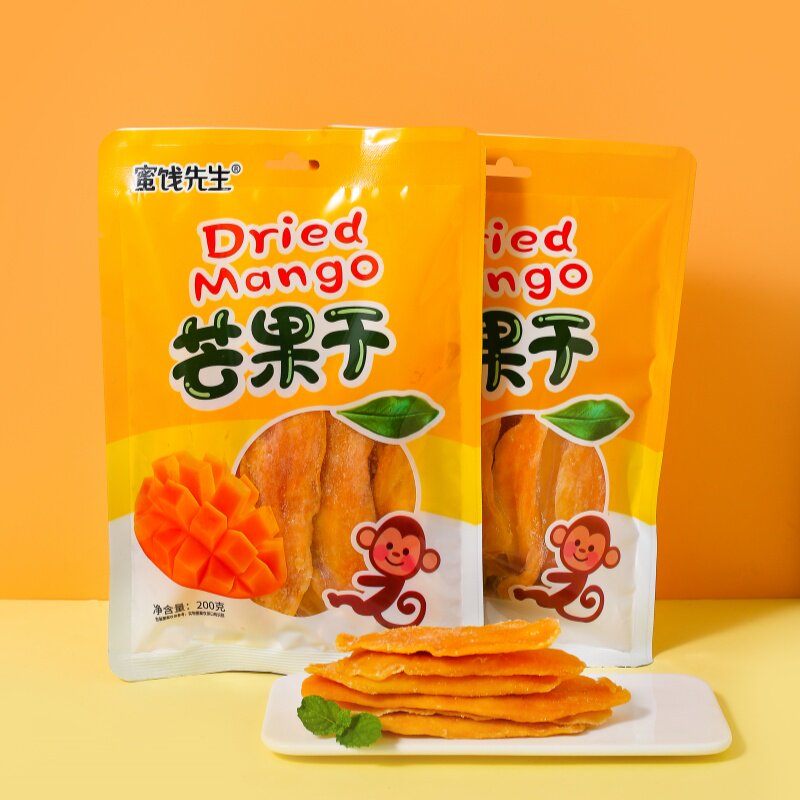 新货芒果干原切大片水果干蜜饯果脯休闲网红学生解馋零食酸甜果脯