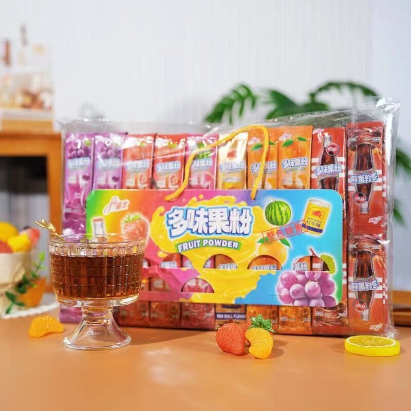 可乐味草莓味西瓜味固体饮料粉冷热速溶果汁粉冲泡冲饮校园饮品