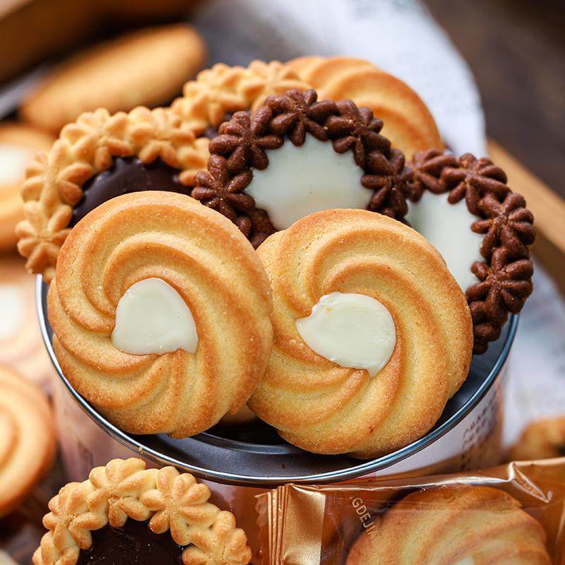 黑白巧克力曲奇饼干夹心零食独立包装结婚网红年货下午茶甜点零食