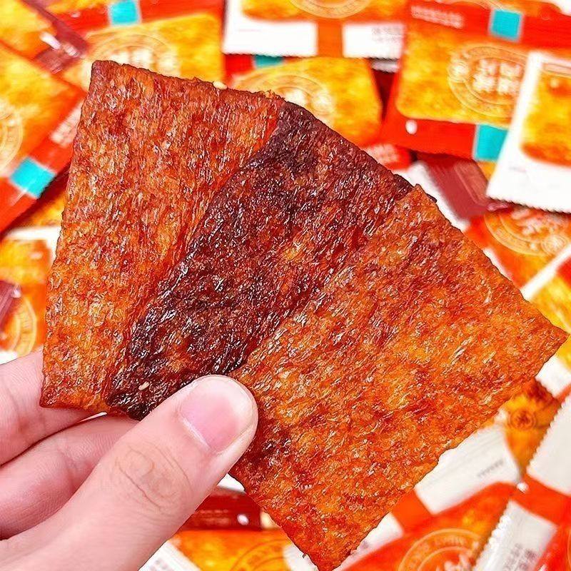 沙嗲味素肉干怀旧辣条肉片儿时经典校园素肉沙爹味素小吃休闲零食