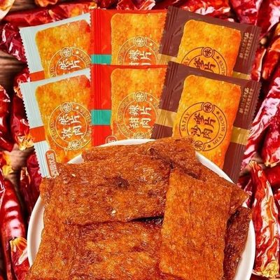 西园优品沙嗲味素肉片网红辣条素肉甜辣味儿时经典怀旧解馋零食品