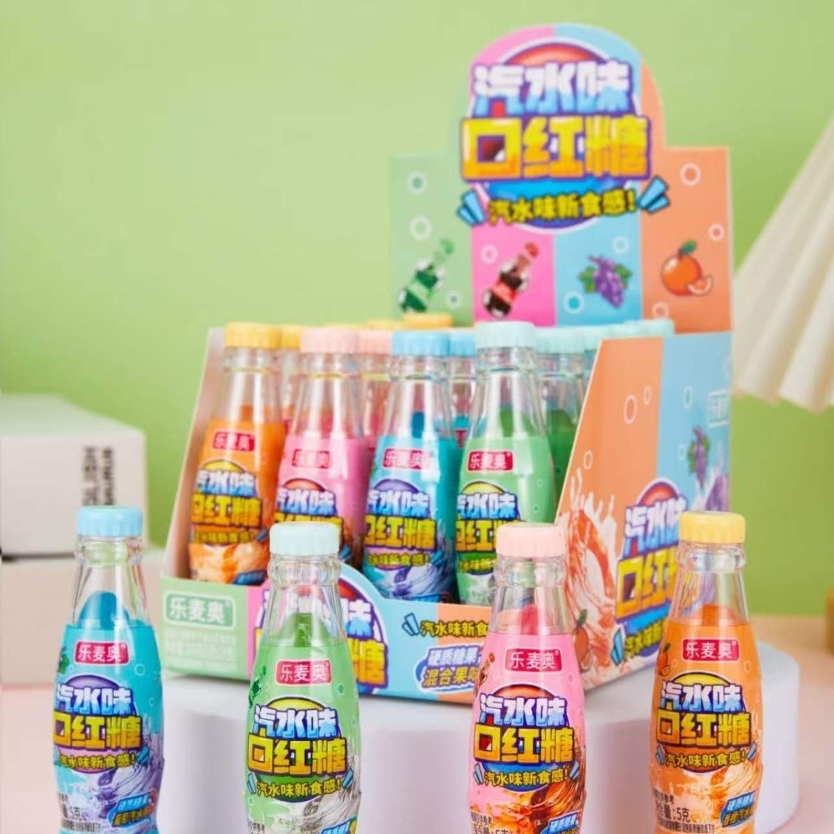 儿童节糖果口红糖水果味棒棒糖儿童奖励糖果创意唇膏糖果商超同款