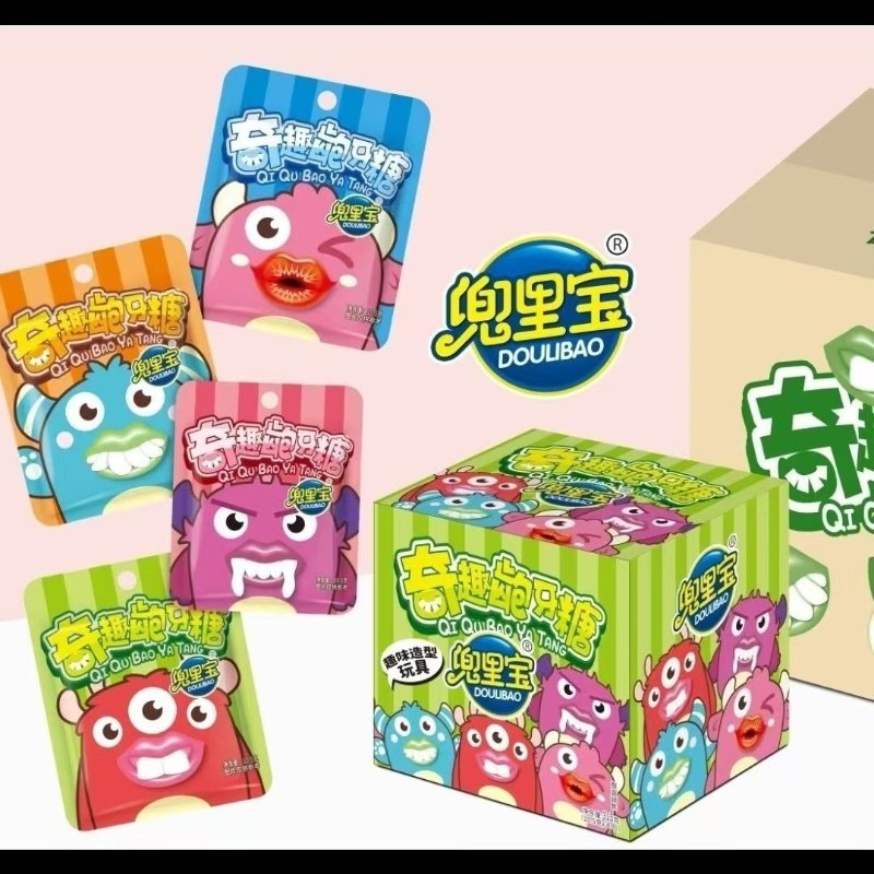 龅牙糖怪嘴糖儿童创意网红棒棒糖嘴巴玩具糖可爱奶嘴假牙糖搞怪糖