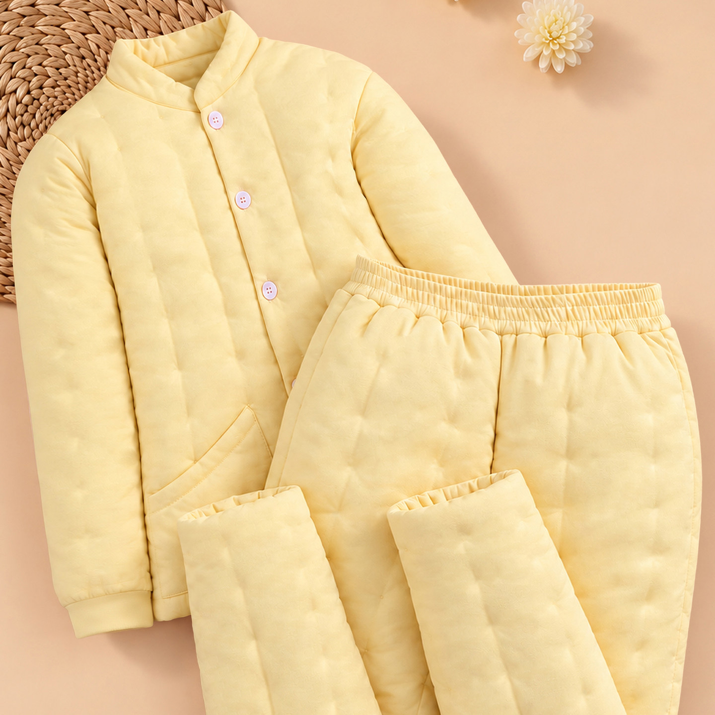 纯棉花手工女士棉衣棉裤套装加厚冬季保暖棉服棉袄妈妈款居家外穿