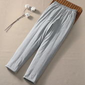 中老年内外穿纯棉花棉裤 高腰保暖防寒 加厚款 居家弹力男士 成人冬季