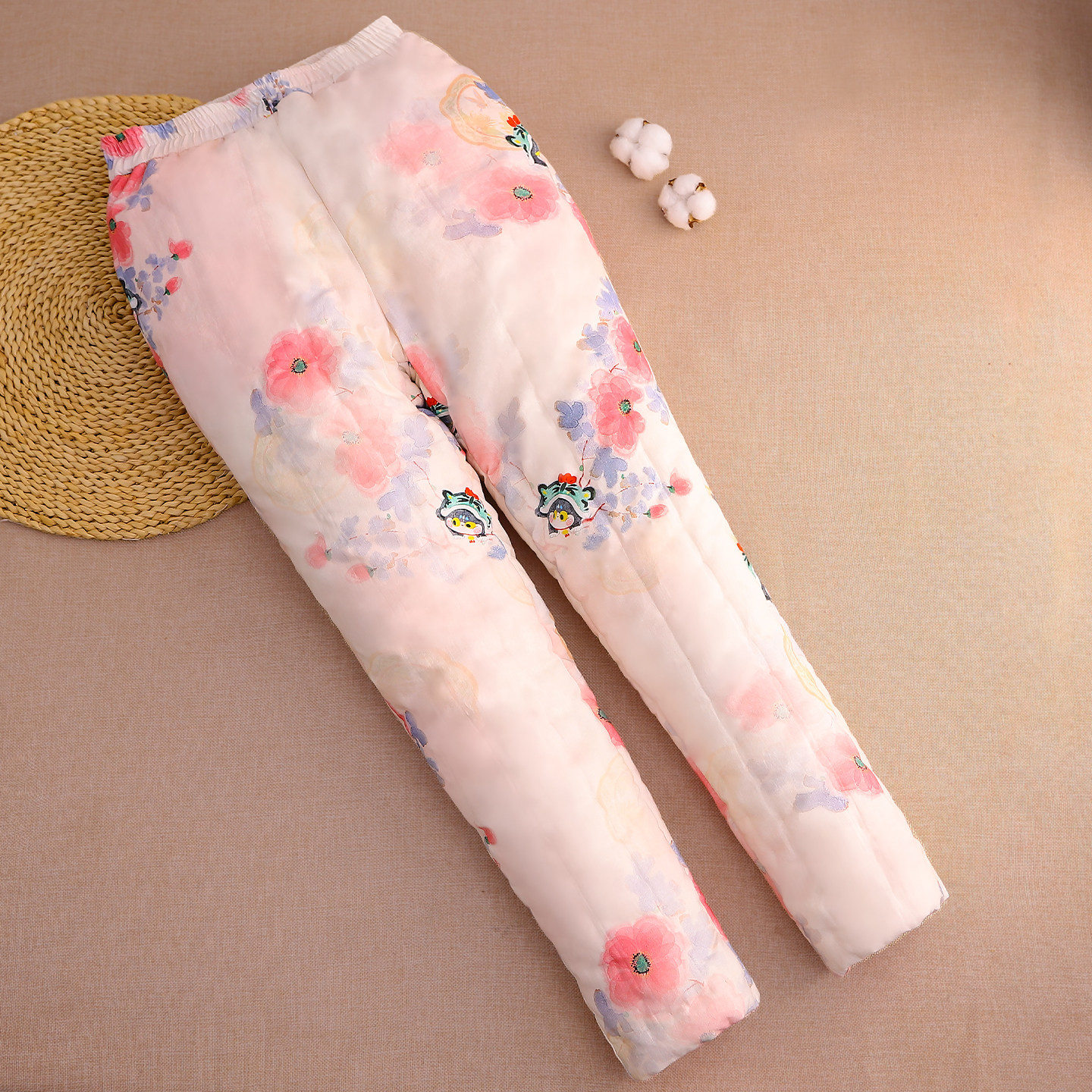 女士纯棉花手工保暖棉裤夹棉防寒可外穿宽松睡裤加厚夹层长裤秋冬,女装/女士精品,棉裤/羽绒裤,淘宝优惠券,粉丝福利购,淘宝优惠卷