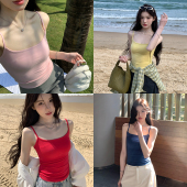 alex stevens泰式 独特小吊带背心女带胸垫春夏内搭外穿抹胸上衣短