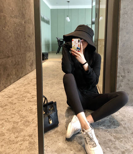 弹力鲨鱼裤打底裤九分黑色外穿女