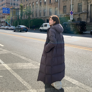 長款 面包服過膝加厚防寒外套中戲 stevens白鴨絨羽絨服女冬季 alex