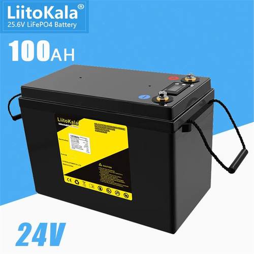 LiitoKala 24V100Ah磷酸铁锂高尔夫球车电动四轮巡逻车锂电池