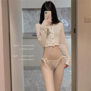 裤女欲夏季蕾纯丝绑带性感女诱惑低腰无痕女内士纯TBX棉生裆少女