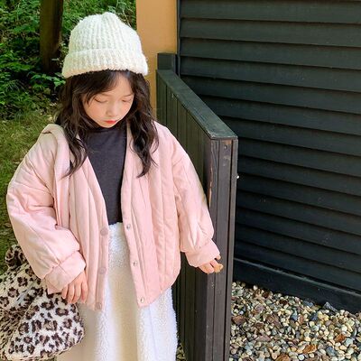 童装男棉服女童日韩系棉袄秋冬季