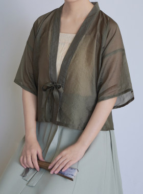 白菜现货武周唐背子汉服上衣