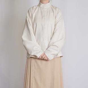 漫春雪汉服【秋意浓】纯色立领弓袋袖明制 日常通勤百搭 秋冬男女