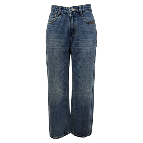 Siego西蔻简约复古酸洗牛仔直筒裤64521204