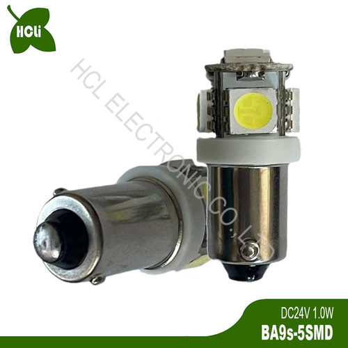 DC3V 4.5V 6V 9V 12V 18V 24V 1W BA9S H6W T4W T8.5 LED汽车灯泡