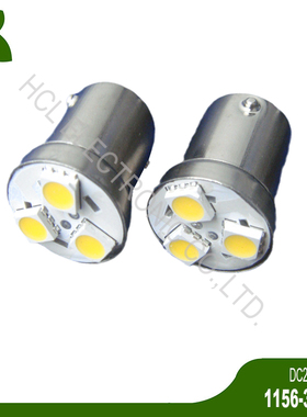 DC6V 12V 24V R5W R10W 1156 1141 BA15S LED灯泡 汽车边灯后雾灯
