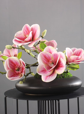 玉兰假花高档仿真花餐桌花