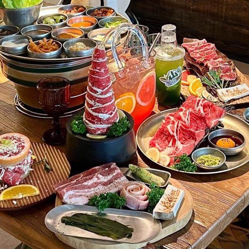 网红创意烤肉店山葵村同款餐具