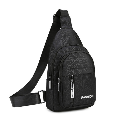 手机腰包男士胸包简约轻便单肩包