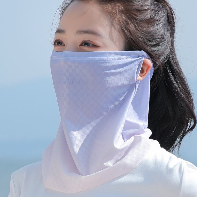 防晒面罩女遮阳全脸骑行挂耳头巾
