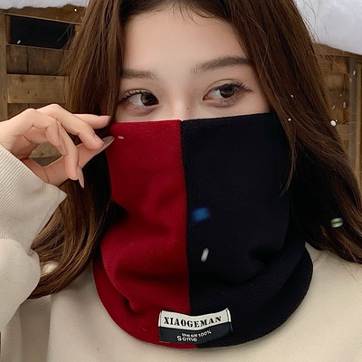 围脖男女冬季加绒厚防风防寒头套