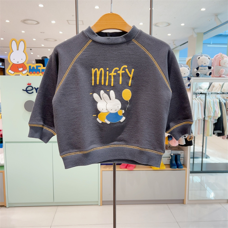 打折miffy米菲兔韩国童装专柜代购春款儿童兔子线圈棉卫衣t恤3306