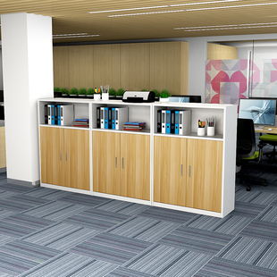 办公室柜子矮柜边柜靠墙储物柜地柜置物架隔断文件柜资料柜收纳柜