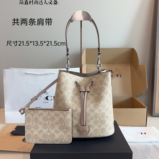 高品质新款托特包单肩手提斜挎包时尚潮流女包真皮配pvc
