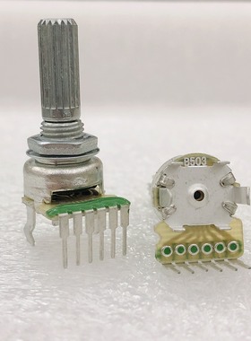 适用麦博FC330功放电脑音箱主音量调节电位器单排6脚B50K花轴20MM