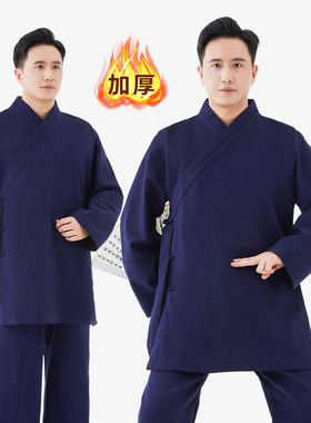 冬天加厚保暖亚麻太极服弘岳武当
