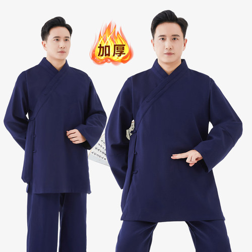 冬天加厚保暖亚麻太极服弘岳武当