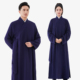 长褂亚棉麻道家服装 道士服装 女 道服斜襟三清领道袍男女款 武当夏季