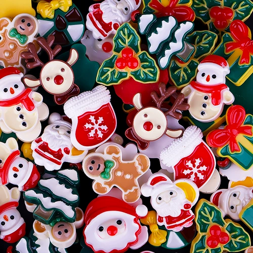 Рождественское мультяшное ювелирное украшение, маленькие аксессуары, кремовый аксессуар для волос, чехол для телефона