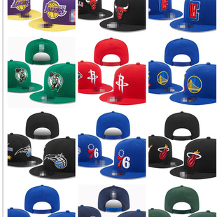 NBA帽子雄鹿湖人勇士快船76人雷霆公牛马刺平沿篮球帽嘻哈棒球帽