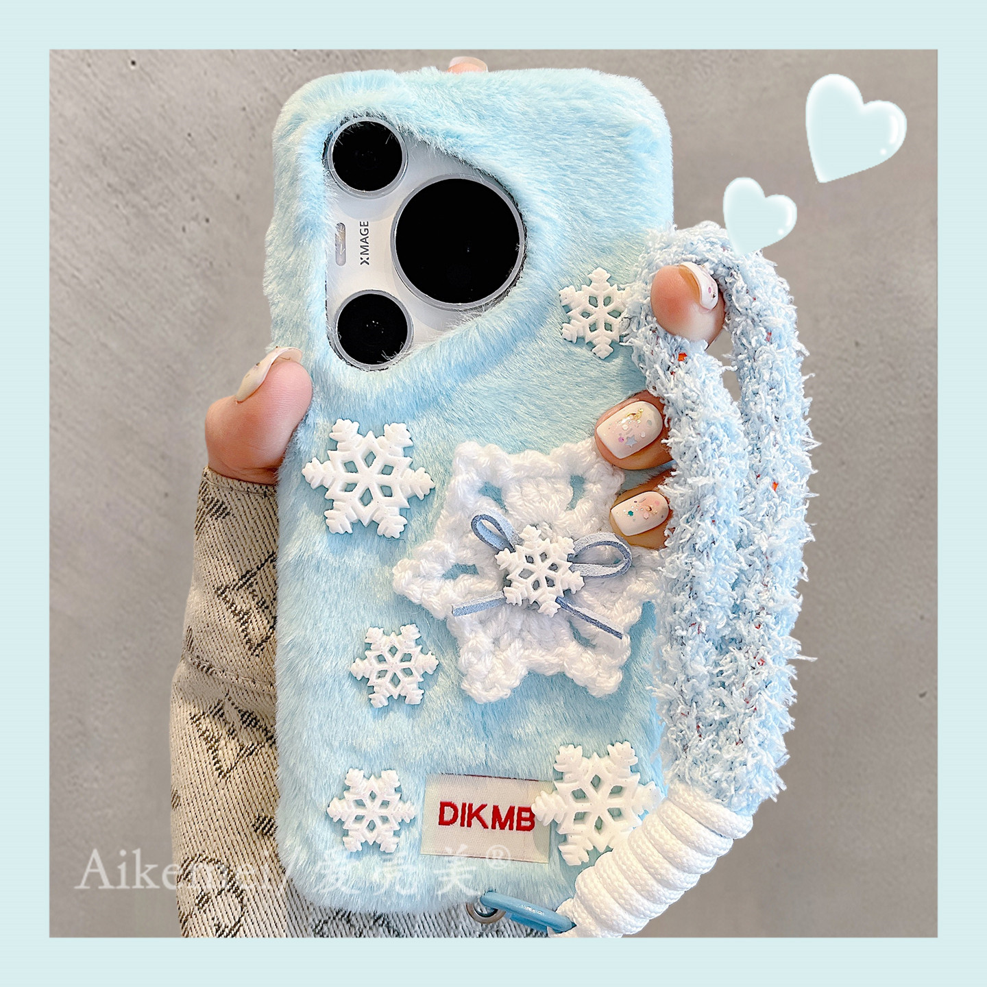 适用华为pura80pro+手机壳秋冬青色毛绒立体雪花pura70pro毛茸茸挂绳MT7060简约防摔p8070pro+硅胶保护套男女,3C数码配件,手机保护套/壳,淘宝优惠券,粉丝福利购,淘宝优惠卷