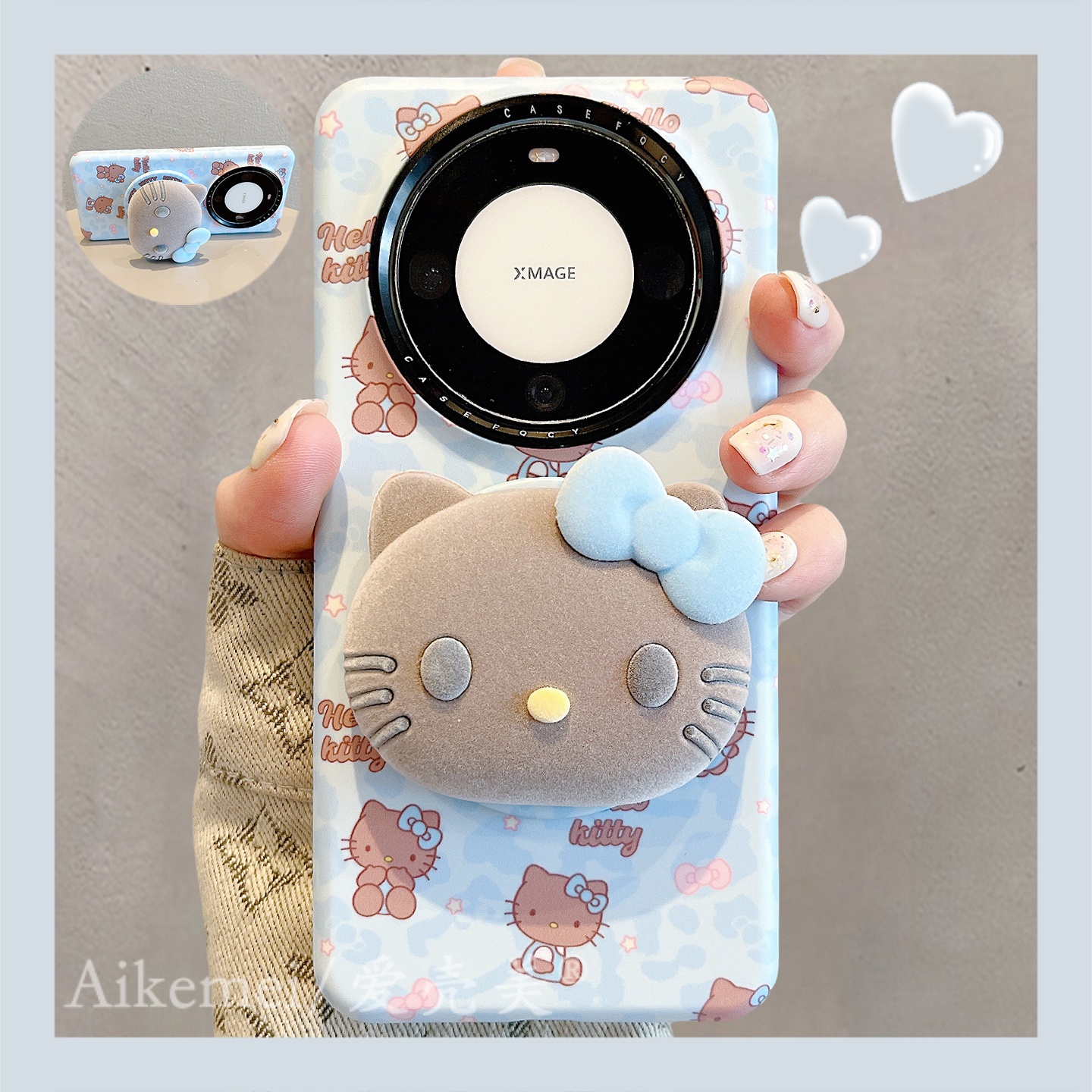 适用华为mate70pro+卡通手机壳女