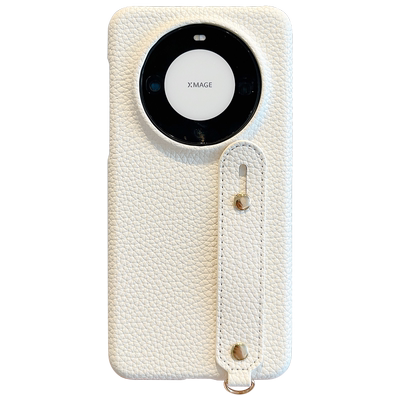 适用华为mate60pro+腕带手机壳女