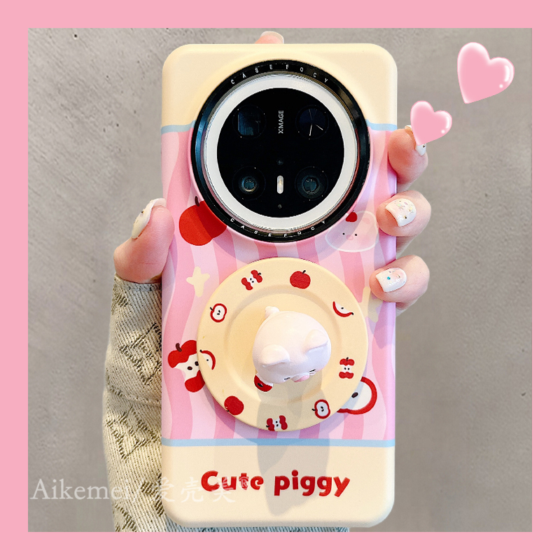 适用华为mate70pro+卡通手机壳女