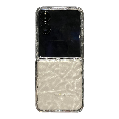 适用小米MIXFlip电镀褶皱手机壳