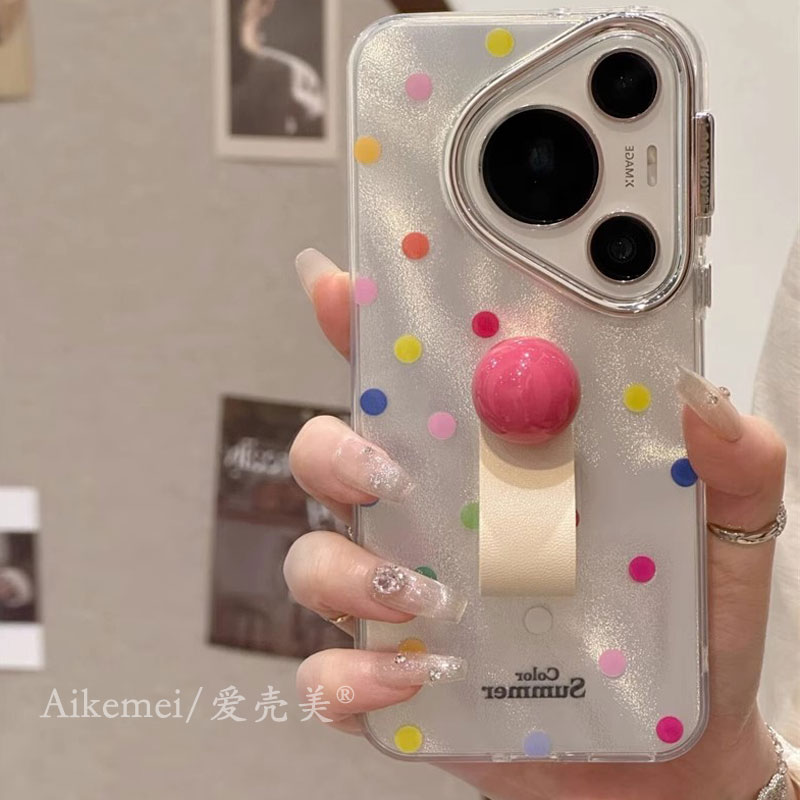 适用华为pura70pro+指环扣手机壳