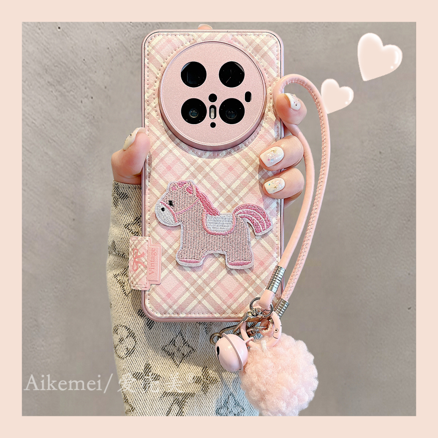 适用华为mate70pro+卡通手机壳女